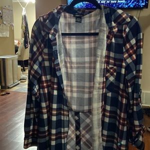 Long sleeve plaid aft shirt